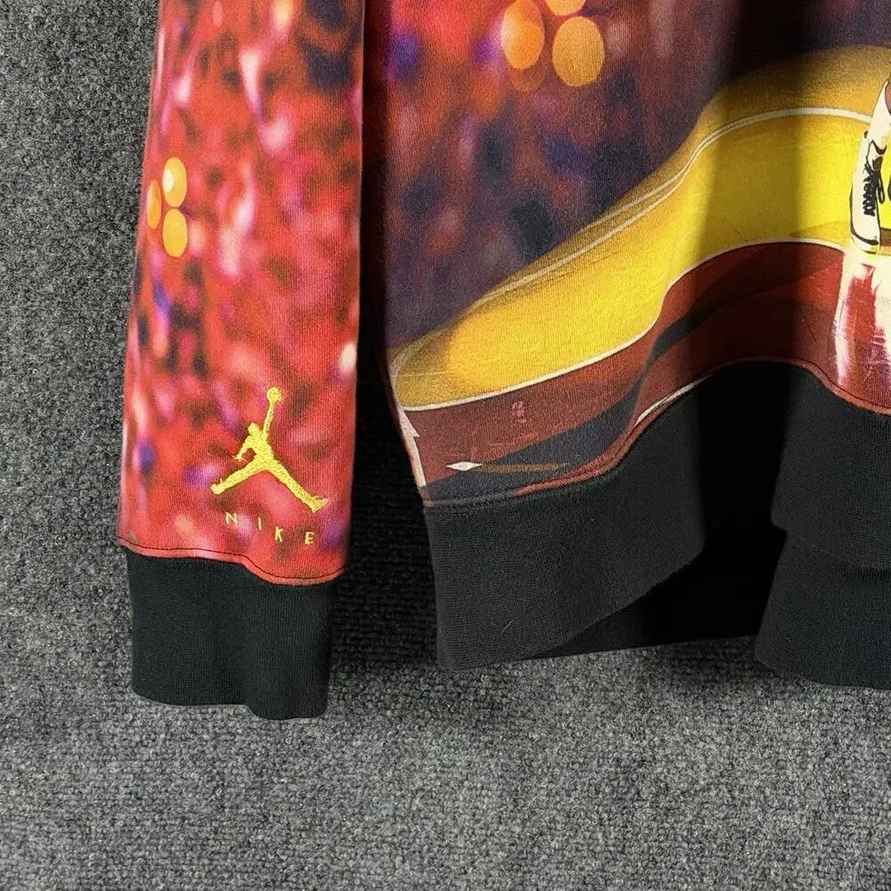 Nike Air Jordan Flight Heritage AOP Jumpman Hoodie Mens 2XL Michael Jordan Bulls